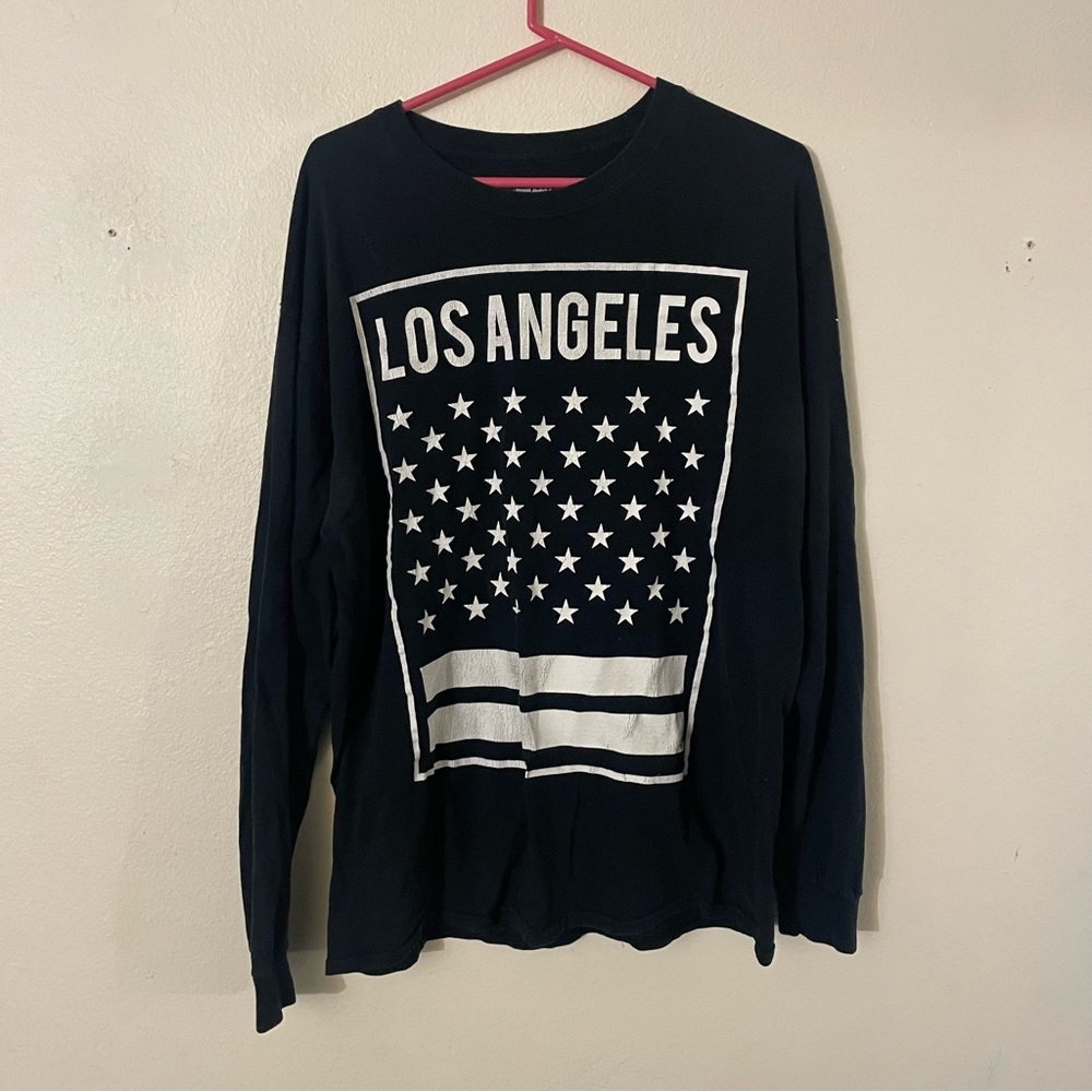 Tony Hawk Los Angeles Men’s Long-sleeve Graphic Tee-Size Large